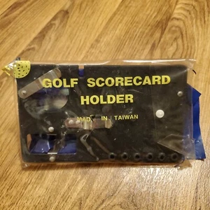 Vintage Golf Cart Scorecard Holder Golf Bag Golf Balls New Old Stock Rare - Picture 1 of 6