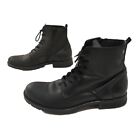 Jack & Jones Black Vegan Leather Armycore Combat Boots Women Size 9 / 42