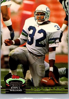 1992 Topps Stadium Club Football- #213 John L. WIlliams - Image 1 of 2