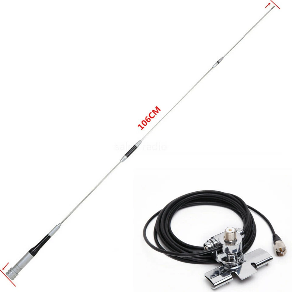 Diamond SG7500 144/430MHz Dual Band High Gain Radio Antenna RB-400 Clip 5M Cable - Image 1 of 4