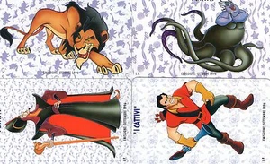 NUOVE MAGN GOLDEN 560 / 563 (C&C 2618 / 2621) AG 104 / 107 I CATTIVI WALT DISNEY - Foto 1 di 1