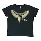 Sportex Old Town San Diego Shirt Size Large Native American Feathers Made USA