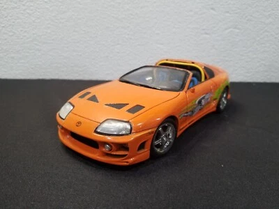 FAST & FURIOUS 1995 TOYOTA SUPRA PAUL WALKER ERTL RACING CHAMPIONS 1:18 AS-IS! - Image 1 of 4