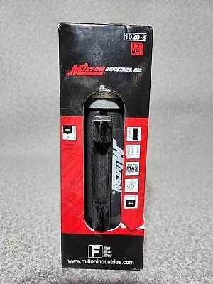 Filtro de 40 micras Milton Industries 1020-8 1/2" NPT 250psi Max 100 SCFM Foto 1 de 4