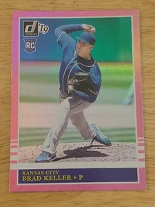 2019 DONRUSS PINK HOLO RC BRAD KELLER KANSAS CITY ROYALS PARALLELS  - Picture 1 of 2