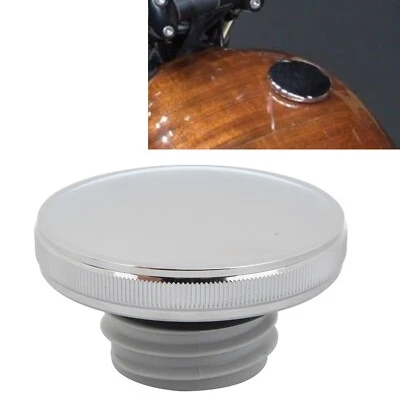 1x Tapa de gasolina para tanque de combustible Bonneville SE T100 T120 Thruxton 01-21 cromo Foto 1 de 4