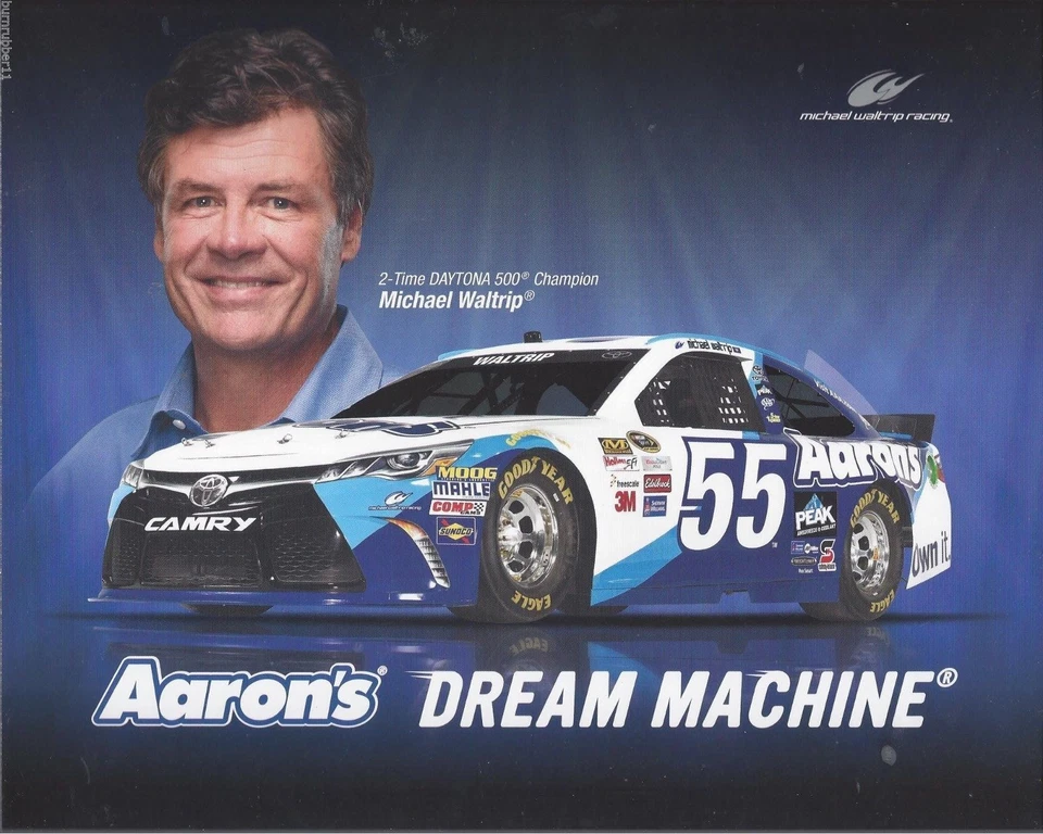 2015 MICHAEL WALTRIP "AARON'S DREAM MACHINE" #55 NASCAR SPRINT CUP POSTCARD - Image 1 of 1