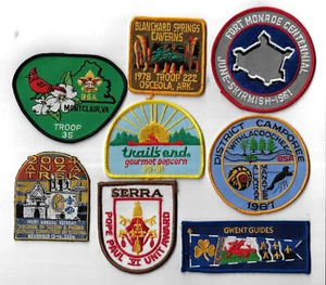 Mixed Lot of Boy Scout Patches of 8 [QR907] - Picture 1 of 1