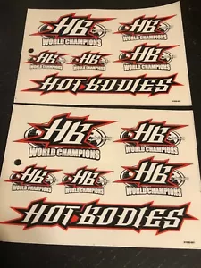 Hot Bodies World Champions RC Car Decal Set (2 sheets) - Picture 1 of 1