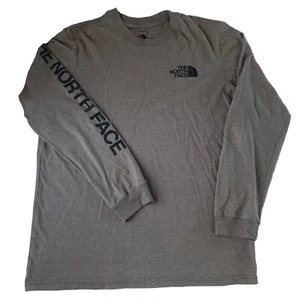North Face Mens Long Sleeve T-Shirt Taupe Size Large - Picture 1 of 15