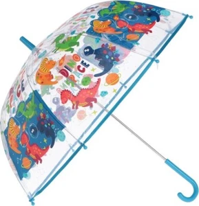 Dino Space Umbrella for kid's transparent - Picture 1 of 3