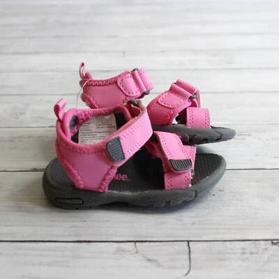 Sandalias deportivas informales para bebé niña Gymboree talla 5 infantil rosa gris Foto 1 de 4