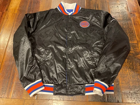 New York Knicks Courtside Mens Nike Nba Reversible Jacket Size Large AV6592 010 Cover