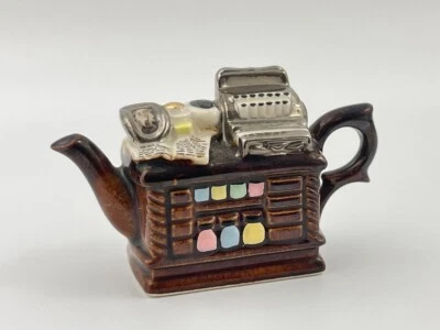 Paul Cardew Miniature Teapot England Tea Time Victorian Doll House Decor Tea Pot - Image 1 of 4