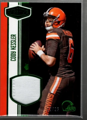 B3196- 2016 Panini Plates and Patches Rookie Green #8 Cody Kessler Jersey /25 - Image 1 of 2