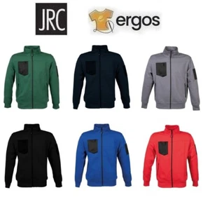 JRC Felpa GIACARTA MAN in Cotone Collo a Lupetto Zip Intera Tasca sul Petto Uomo - Picture 1 of 10