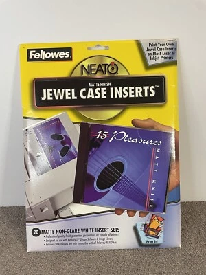 Insertos estándar para estuche de joyas Fellowes 99946, impresora láser/inyección de tinta, acabado mate, Foto 1 de 4