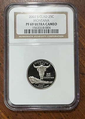 2007S Montana State Quarter - NGC PF69UC - A great coin - Image 1 of 2