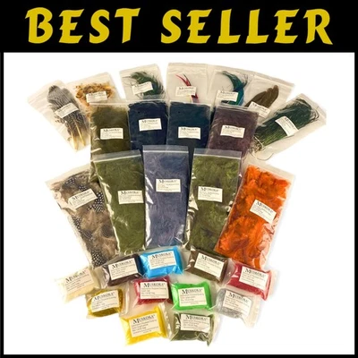 Kit de materiales para atar moscas - elementos esenciales para la pesca de truchas Foto 1 de 4