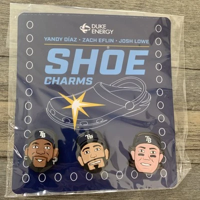 MLB Tampa Bay Rays Yandy Díaz Zach Eflin Josh Lowe Dijes para zapatos Crocs Dijes Foto 1 de 4