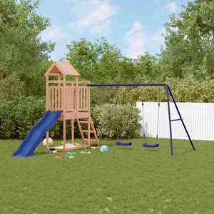 Playhouse with Slide Swings Outdoor Playground Equipment Climbing Frame vidaXL - Picture 1 of 9