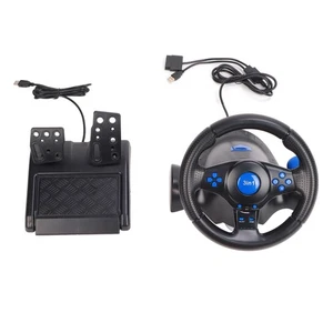 Volant de jeu Rotation 180° Volant de course multifonctionnel 3 en1 pour PS3/PS2 - Photo 1/9