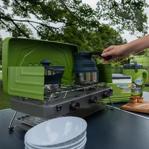 VANGO COMBI IR CAMPING COOKER COMPACT TWO BURNER HOB & GRILL STOVE - Picture 1 of 10