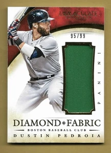 DUSTIN PEDROIA 2014 PANINI IMMACOLATA SP GIOCO USATO JERSEY RELIC CARD #'D /99 MLB - Foto 1 di 2