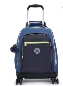 Kipling New Zea Laptop Rolling Backpack Cabin Trolley 8 Wheel Fantasy 26L rp£205 - Picture 1 of 6