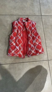 Kids Red & Silver Puffer Vest, Size 4T, Barely Worn - Picture 1 of 4