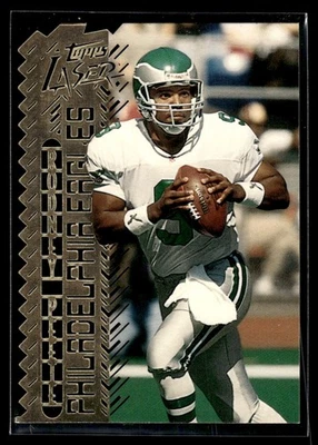 1996 Topps Laser Rodney Peete Philadelphia Eagles #9 - Image 1 of 2