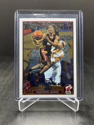 2003-04 Topps Chrome Basketball Dwayne Wade RC Rookie Draft Pick #5 #115 - Image 1 of 2