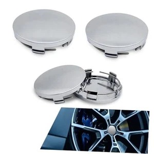Car Tire Center Hub Cap, 2.3" OD 2.2" ID 0.5" H ABS Dustproof 4 PCS Silver - Picture 1 of 7