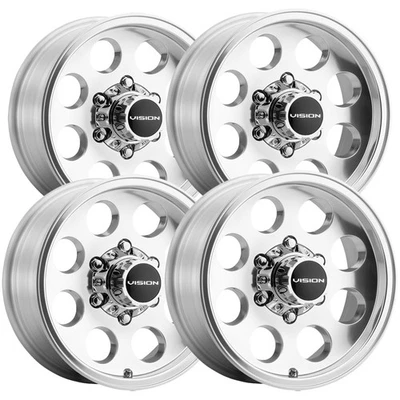 (Set of 4) Vision 56 Midway 20x12 6x5.5" -44mm Polished Wheels Rims 20" Inch Foto 1 de 4