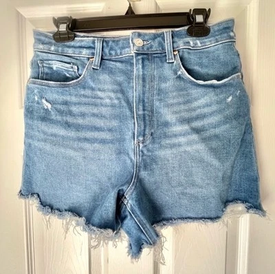 Pantalones cortos Paige Dani para mujer talla 30 desgastados dobladillo crudo elástico Foto 1 de 4