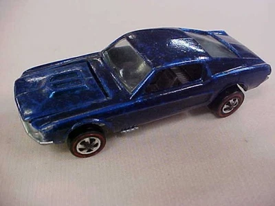 Mustang Hot Wheels Vintage 1968 azul real oscuro hecho en EE. UU. 1968 - Imagen 1 de 4