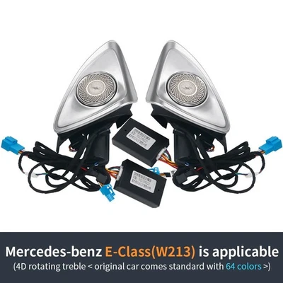 4D Speaker LED Tweeter For Mercedes Benz E Class Ambient Light 64 Colors W213 2x Foto 1 de 4