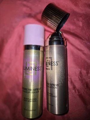 Luminess Silk Foundation & Makeup Eraser Airbrush Spray SET. LghtMd#030 - Image 1 of 4