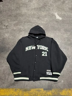 Винтажный Southpole Нью-Йорк с надписью полный Snap куртка толстовка размер XXL 2XL - Изображение 1 из 4