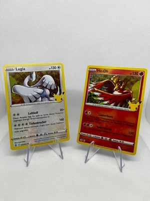 Pokemon Karten Lugia 022/025 + Ho-Oh 001/025 HOLO Deutsch Celebrations Original - Bild 1 von 2