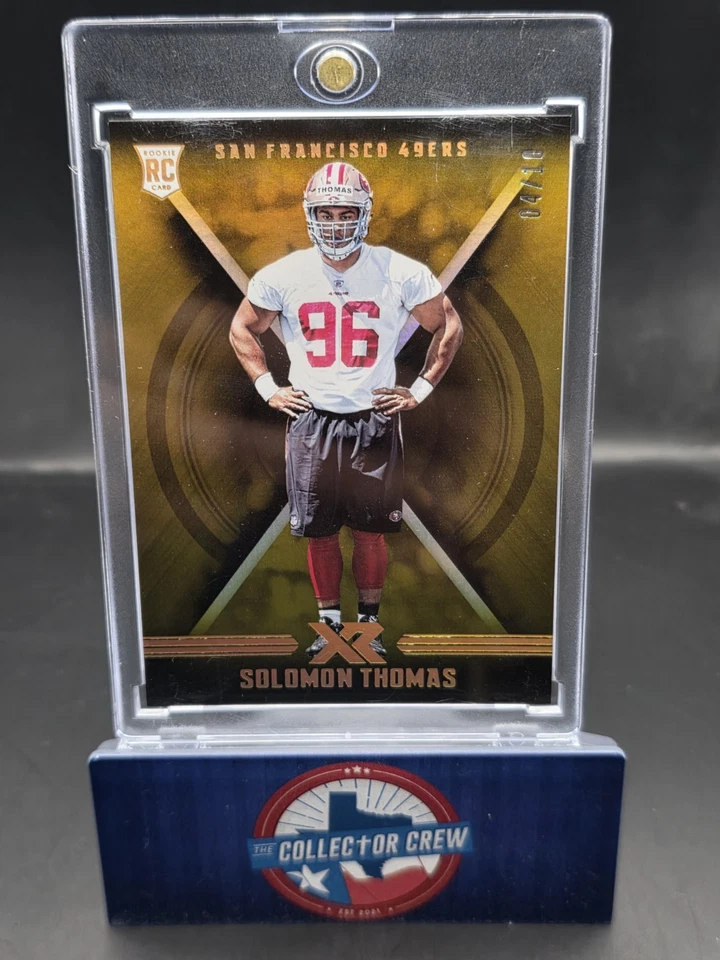2017 Panini XR #116 Solomon Thomas Gold #04/10 RC Rookie San Francisco 49ers  - Image 1 of 1