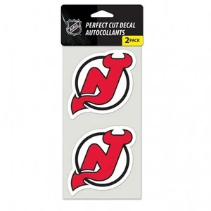 Juego de 2 calcomanías New Jersey Devils 4x4 corte perfecto - Imagen 1 de 1