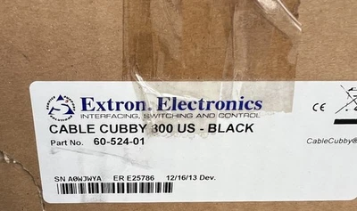New Extron Electronics 60-524-01 Cable Cubby 800 US Black - Image 1 of 4