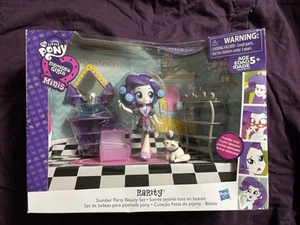 My Little Pony Equestria Girls Mini Rarity Slumber Party Beauty Playset In Box - Picture 1 of 1