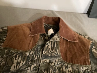VTG Carhartt Jacket Mossy Oak Treestand Camo Blanket Lined Canvas Chore Coat XL - Image 1 of 4