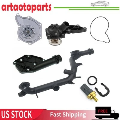 For Audi A4 Quattro A5 Q5 3.2 V6 06E121045J PUMP THERMOSTAT Cooling System Kit — 第 1/4 张图片
