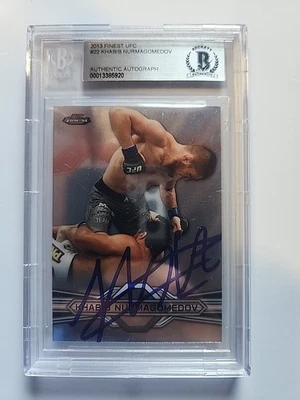 Khabib Nurmagomedov 2013 Topss Finest Rookie RC Auto Signed Slabbed BAS Beckett - Image 1 of 2