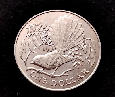 Nueva Zelanda 1980 1 dólar 28 mm KM#49 co-ni Elizabeth Foto 1 de 3