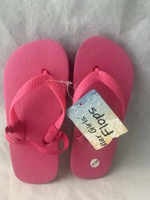 Girls Toddler Size 9/10 Shoes Clogs Sandals Flip Flops Pink                B20-1 - Image 1 of 4
