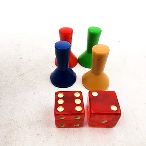 The Inventors Board Game 1974 Movers Pawns Tokens Dice Replacement Parts Pieces - Picture 1 of 4